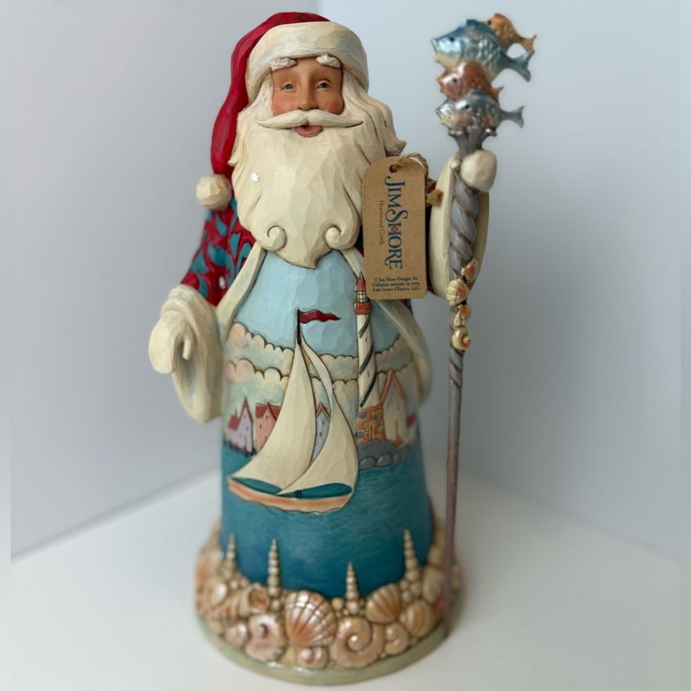 Jim Shore Heartwood Creek Sailing Santa Coastal Christmas Figurine w/ Tag NO BOX